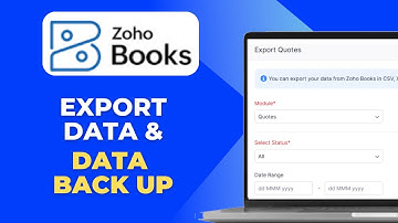 How To Export Data & Data Backup in Zoho Books Full 2025 Guide