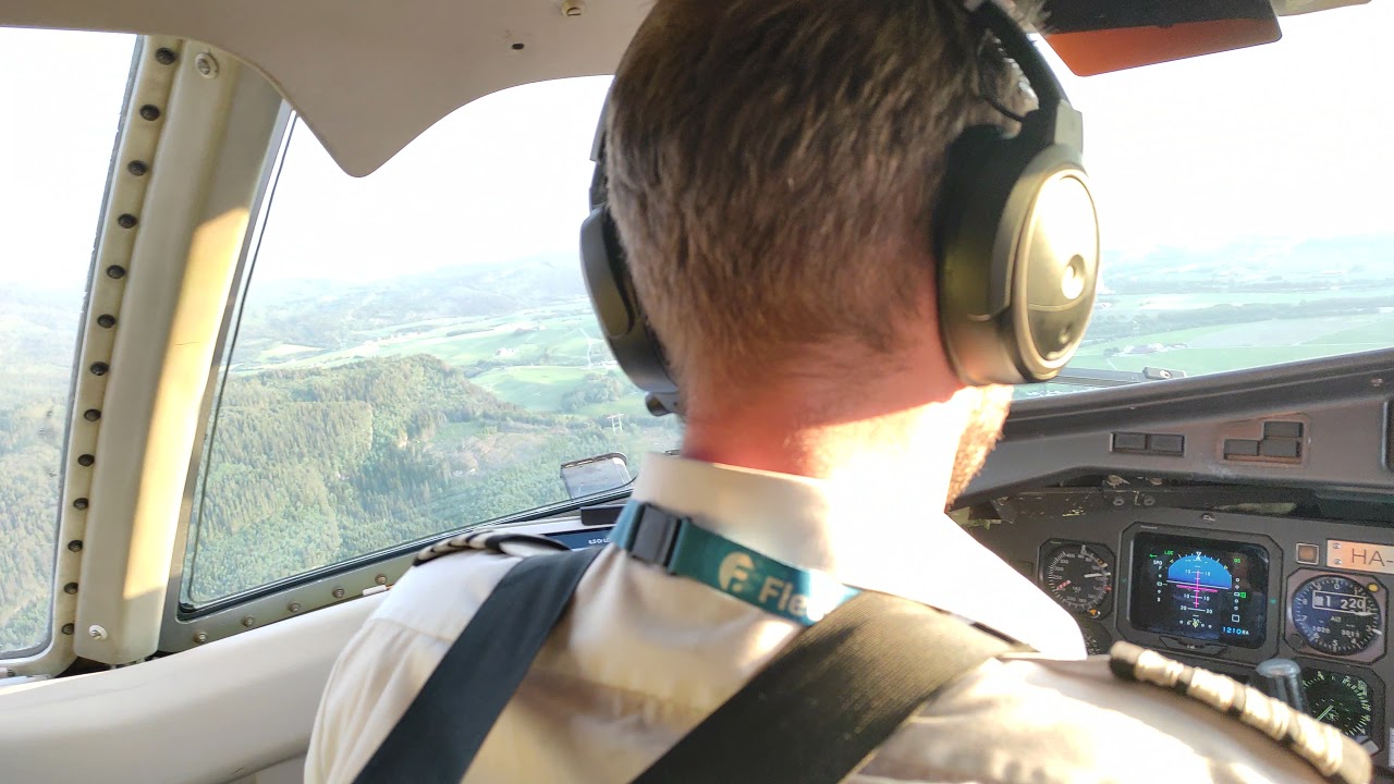 10pm Evening Landing Cargo ATR  Trondheim, Norway