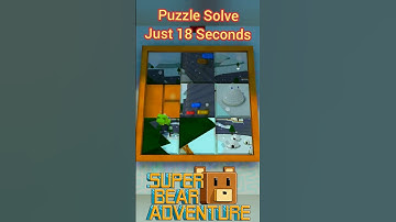 Super Bear Adventure Snow Valley Puzzle Solve