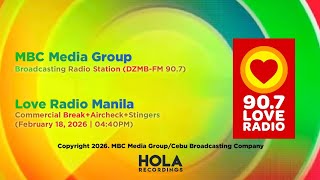 Love Radio Manila Commercial Break/Airchecks [02-18-2026/04:40pm]