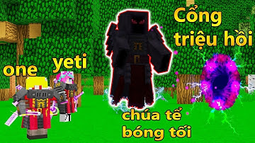 ONE VÀ NOOB YETI LUYỆN THÀNH CÔNG KIẾM SAMMURAI VÀ TIÊU DIỆT CHÚA TỂ BÓNG TỐI TRONG MINECRAFT