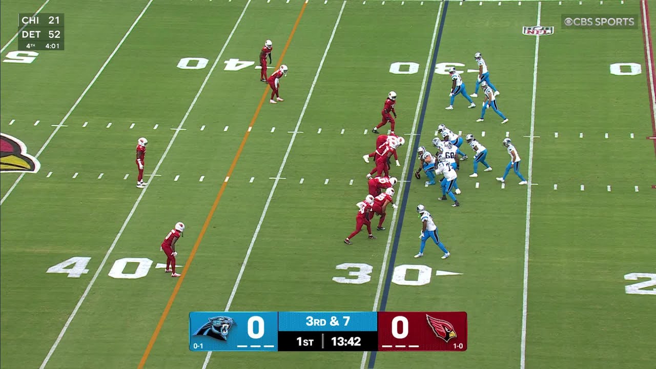 Cardinals Defense smother Bryce Young for the fumble