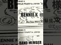 BENNIE K WORLD TOUR in JAPAN INFORMATION BOAD #Shorts
