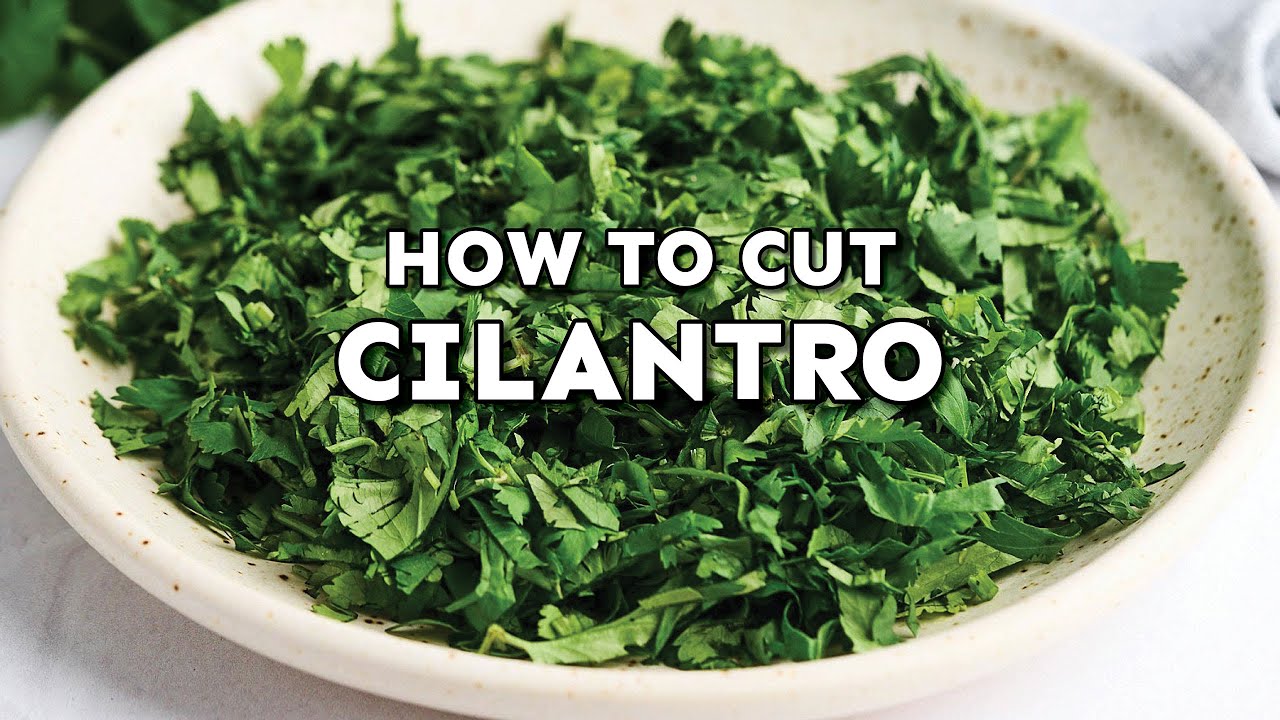 How To Chop Cilantro (Like The Pros) - YouTube