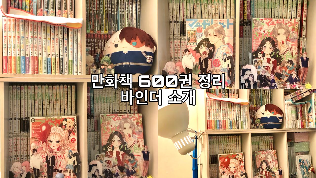 순정만화책 600권 책장 정리&바인더 소개 | 만화책장 정리 ∘ 순정만화 ∘ 잡지스크랩 ∘ 바인더 소개 - YouTube