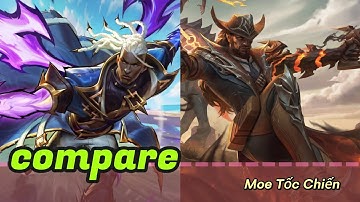 So sánh hiệu ứng skin Lucian Đấu Hồn Xạ Kích và Cao Bồi 🔥🦇🤠 Moe Tốc Chiến