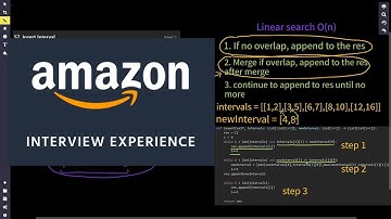 Amazon Interview Question Leetcode 57  Insert Interval