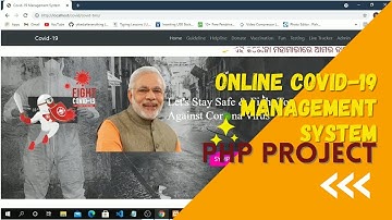 Online Covid-19 Management System project || php project