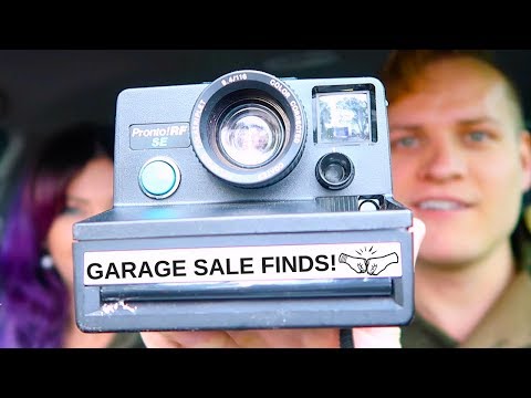 What we bought at GARAGE SALES to resell on EBAY - Vintage Polaroid, Nintendo, Star Wars RALLI ROOTS