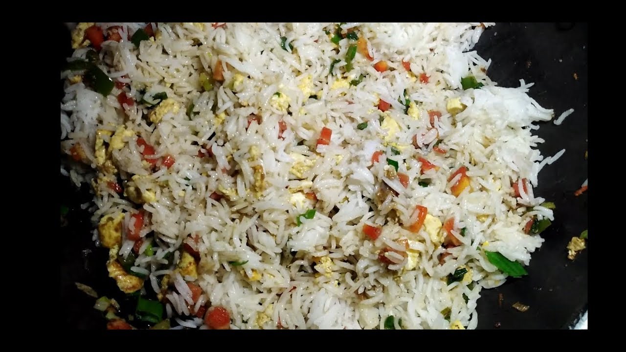 Vegetables egg fried rice in Restaurant style ¦ Fried rice quick and ...
