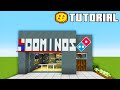 Minecraft Tutorial: How To Make A Modern Dominos Pizza  &quot;2022 City Tutorial&quot;