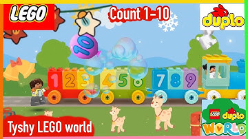 🍌 lego duplo | lego duplo world number train 🥰 | count 1-10 | alphabet song 🍭