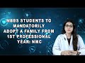 MBBS Students to Mandatorily Adopt a Family From 1st Professional Year: NMC