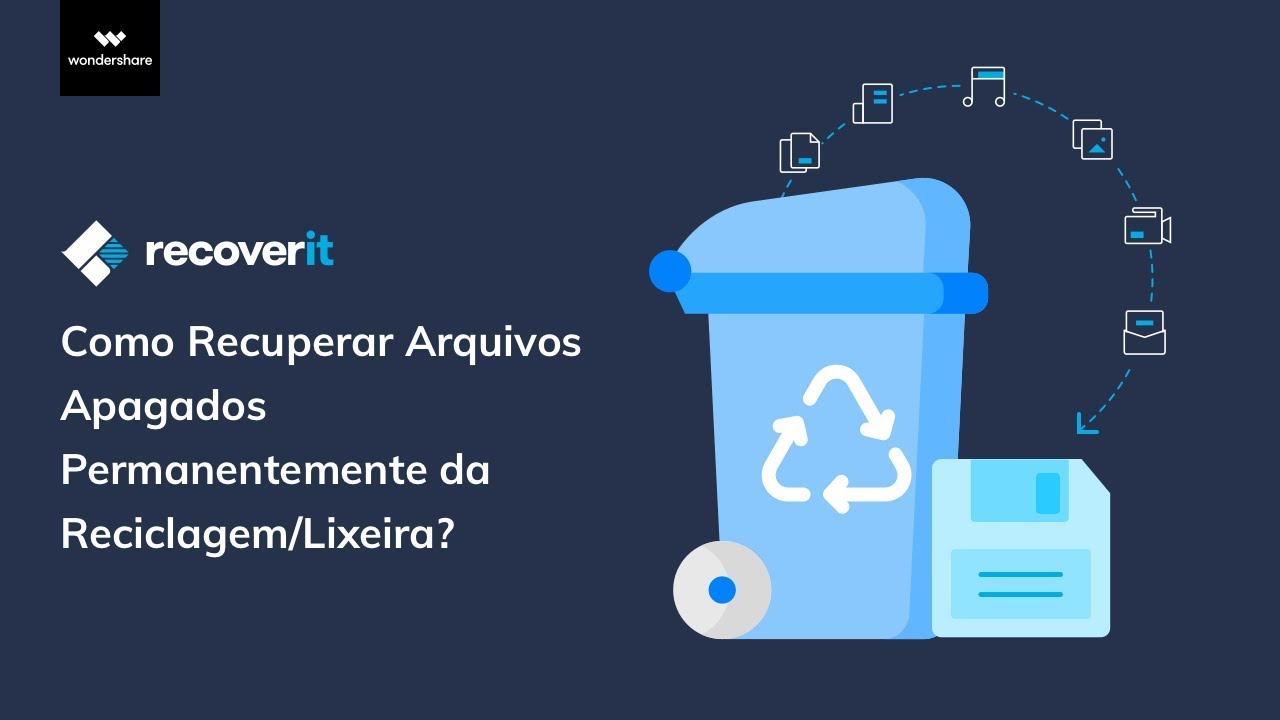 😎Como recuperar arquivos apagados da lixeira Permanentemente do PC! Foto/ Vídeo/Documentos 😎 - YouTube