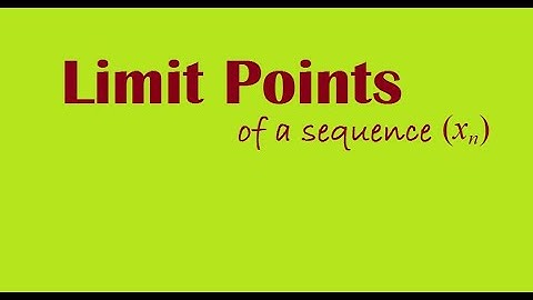 Limit Points of a Real Sequences