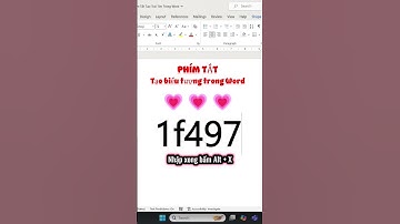 Phím Tắt Tạo Trái Tim Trong Word #kienthuc #excel #freefire #exceltips #funny #googlesheets #fyp