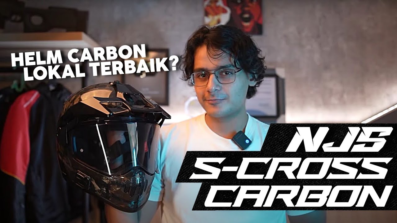 REVIEW HELM ADVENTURE CARBON ASLI INDONESIA! 