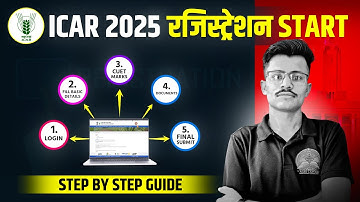 ICAR Registration 2025 Step By Step कैसे करेंRegistration Process Complete Login to Print #icar2025 