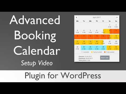 Advanced Booking Calendar for WordPress | Setup