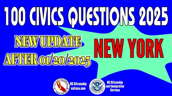 100 Civics Questions for US Citizenship Test 2025 New York