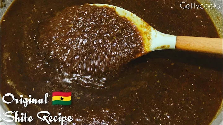 How to make Authentic Ghana Shito Recipe//Black pepper sauce