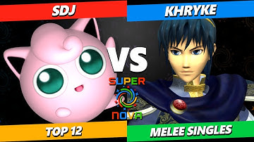 Supernova 2025 - SDJ (Jigglypuff) Vs. Khryke (Marth) Smash Melee Tournament
