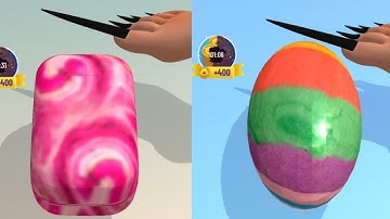 Soap Cutting Game!very satisfying and relaxing ASMR Slicing video game pt.4