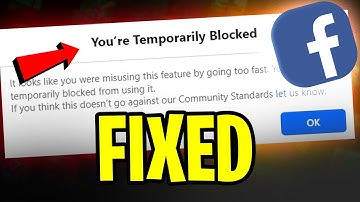 How to Fix Facebook “You’re Temporarily Blocked” Error (2025) | EASY METHOD