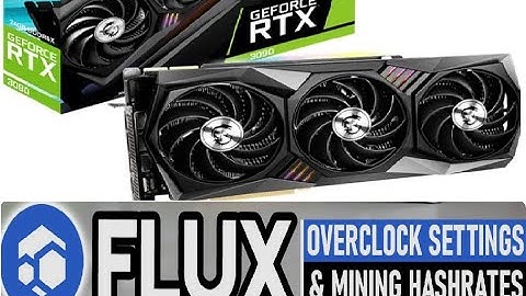 Overclock Settings for mining flux #flux #mining #gpu #3090 #Crypto #Overclock