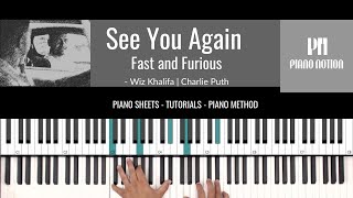 See You Again - Fast and Furious 7 (Easy Piano) - Wiz Khalifa Feat. Charlie Puth