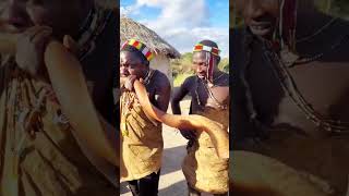 The Powerful Sound of Tradition: Maasai Kudu Horn Performance 🎺✨#short #hadzabetribe