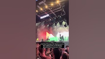Thumbnail of Irish Band Fontaines D.C displays massive sign reading at their concert #gaza #palestine #shorts