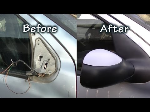 5 minutes to replace a side mirror