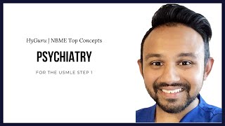 Top NBME Concepts  Psychiatry (USMLE Step 1)