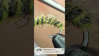 Полосатик Micro Dirty Bug Yarn. Тонкая Английская шерсть #рыбалка #мушки #flytying