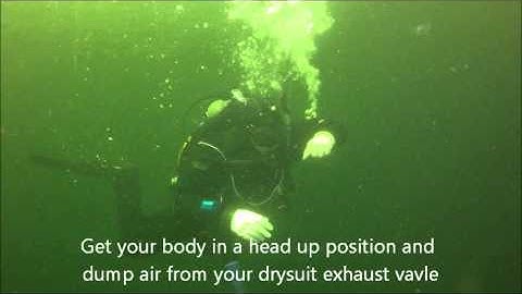 Ocean Quest Dive Centre - How to Recover from a Feet First Ascent with Drysuit - Swimming U
