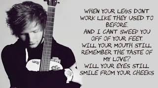 Thinking out loud lyrics