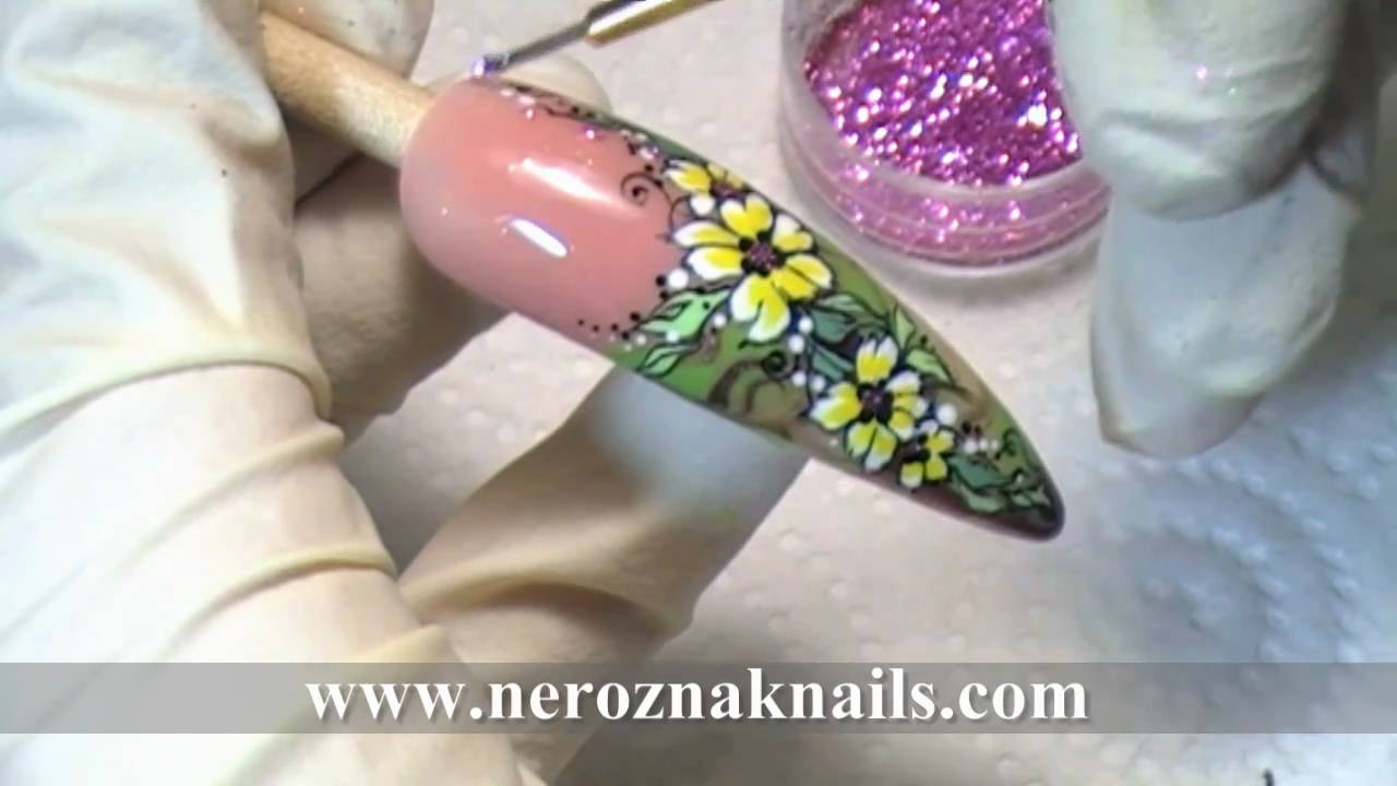 Nail Art by Anna Neroznak (gel + hand painting)
