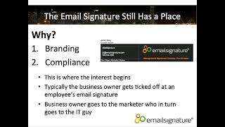 eMailSignature Online (2013 through 2014) - 3 minute introduction