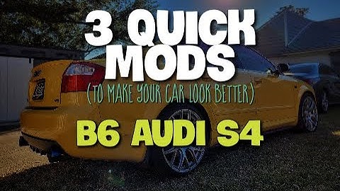 3 easy mods to make your B6 Audi S4/A4 look better: LED sidemarkers, black out trim, side splitters