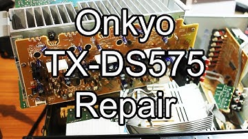 Onkyo TX-DS575 Repair - No Sound, Rotary Encoder Glitch