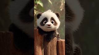 Curious paws✨Trying so softly 🐼❣️ #panda #cute #babyshorts #kidsshorts #animals #viral #trending #yt