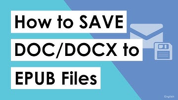 How to Save DOCX to EPUB file | Best DOCX to EPUB Converter