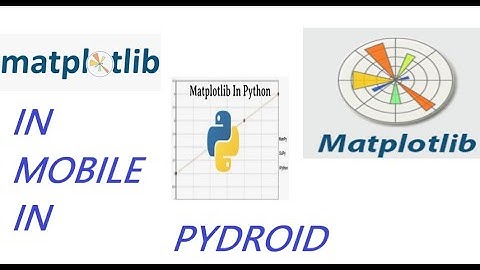 How to install and run matplotlib program in mobile in python || With prove