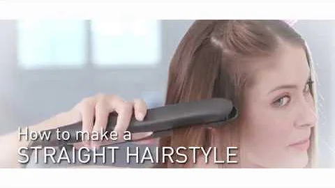 How to use Panasonic's EH HS99 hair straightener   STRAIGHT HAIRSTYLE