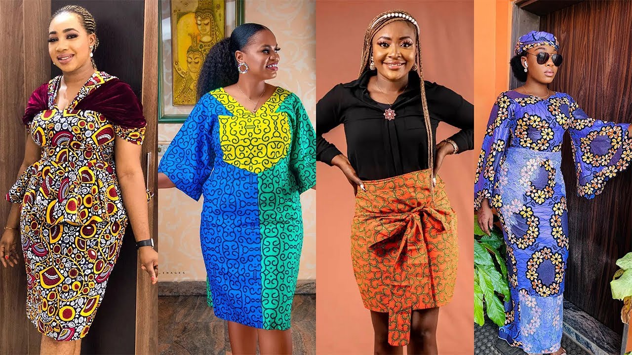 Buy African Print Dress for Women Ankara Midi Dress Colorful Print Skater  Dress African Print Dress for Older Women Online in India - Etsy