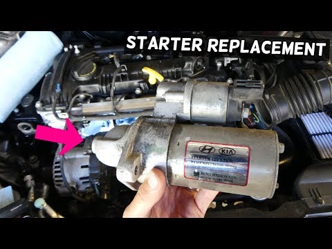 HOW TO REPLACE STARTER ON KIA FORTE K3 SPORTAGE SOUL 1.8 2.0 NU