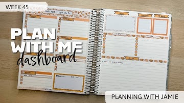 DASHBOARD PLAN WITH ME | ERIN CONDREN DASHBOARD LAYOUT PLAN WITH ME | PLAN WITH ME