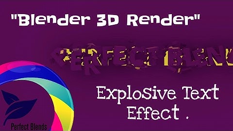 Blender Text Animation | Blender Intro | Slow Motion Explosive Text Effect |