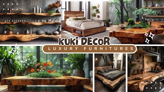 Elegant \& Luxurious Wood Furniture Ideas for Upscale Interior With Natural Sophistication.